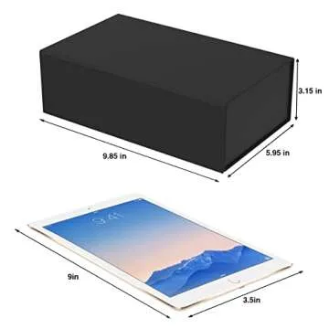 MOZRRO Gift Box with Lids, 9.85 x 5.95 x 3.15 In Magnetic Closure Gift Boxes for Gift Packaging, Gift Box for Christmas,Mothers Day,Fathers Day,Graduations,Weddings,Birthdays Gifts