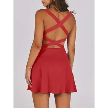 Caracilia Women’s Tank Dress with Shorts for Sporty Style