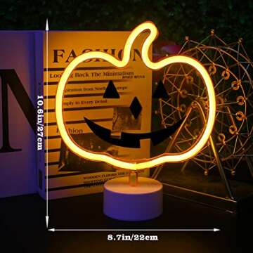 Pumpkin Neon Lights Indoor LED Light for Halloween & Fall