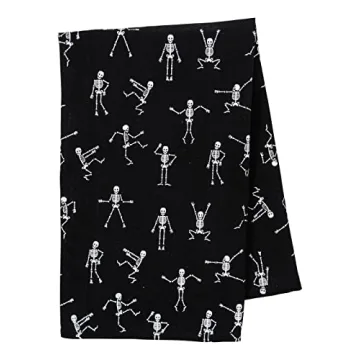 KAF Home Dancing Skeletons Holiday Kitchen Towel Set