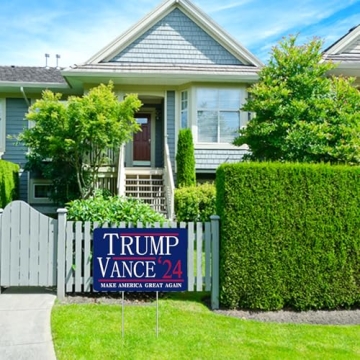Trump JD Vance Yard Signs 2024 - Outdoor Display