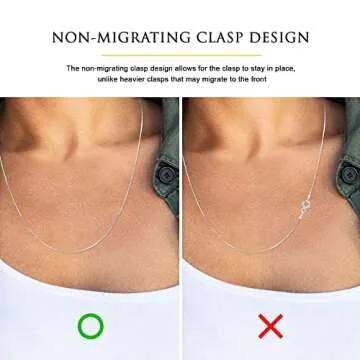 Elegant Sterling Silver Box Chain - 18 Inches of Style