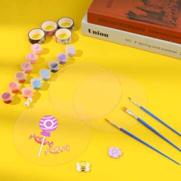 10 Pcs 6 Inch Acrylic Circle Clear Acrylic Discs Sheet Round Acrylic Sheets Blanks Plastic Disc for Cake Discs Coasters Painting Art Craft Project DIY Ornament