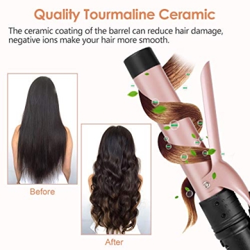 6-in-1 Curling Iron Set with Ceramic Barrels & Heat Glove