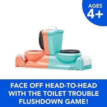 Toilet Trouble Flushdown Kids Game Water Spray Ages 4+