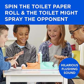 Toilet Trouble Flushdown Kids Game Water Spray Ages 4+