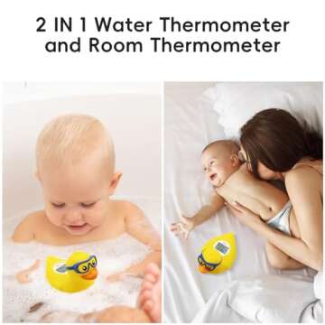 b&h Baby Bath and Room Thermometer - Safe & Fun