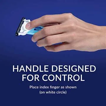 Gillette TREO Razor, Designed For Caregivers To Shave Someone Else, 15 Disposable Razors With Built-in Shave Gel