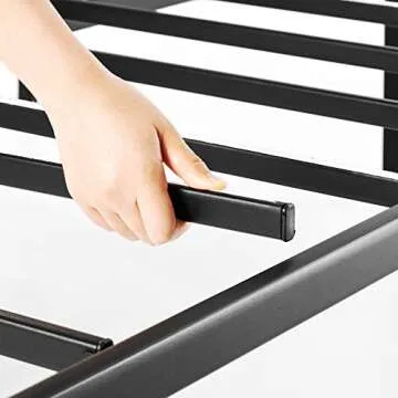 Best Price King Metal Platform Bed Frame with Steel Slats