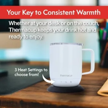 Thermacup Self-Heating Coffee Mug with Smart Features