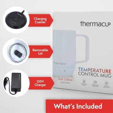 Thermacup Self-Heating Coffee Mug with Smart Features