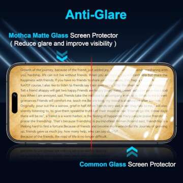 Mothca Matte Glass Screen Protector for iPhone 16 Pro