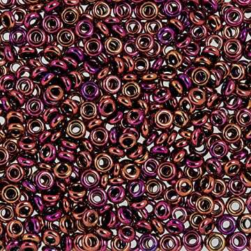 Toho Demi Round 8/0 3mm Tube 2.5" : Higher-Metallic Amethyst - 2 Pack