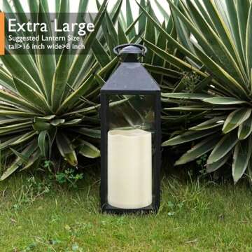 Homemory Waterproof Candle with Auto Timer for Outdoors