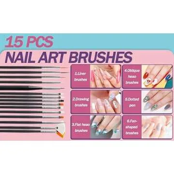 Artdone 35pcs Nail Art Tool Set for Creative Designs