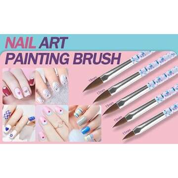 Artdone 35pcs Nail Art Pens brushes,Nail Art Tool Set,Nail Dotting Tools,Nail Dust Brush,Striping Nail Art Brushes for Long Lines,Nail Drawing Pen For Nail Design