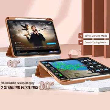 Stylish ZryXal iPad Pro 12.9 Case with Pencil Holder