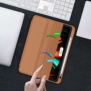 Stylish ZryXal iPad Pro 12.9 Case with Pencil Holder