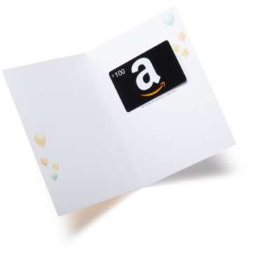Amazon.com $100 Gift Card in a Greeting Card (Birthday Balloons Design)