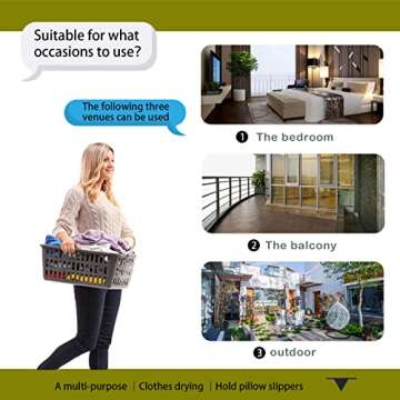 AIODE Clothes Racks for Hanging,94.5 inch for Stainless Steel Adjustable and Foldable Space Saving Laundry Clothes Drying Rack for Indoor Outdoor with Windproof Hooks