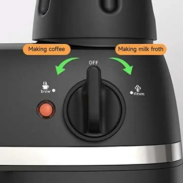 SOWTECH Espresso Machine with Steam Milk Frother - 1-4 Cup