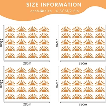 Sunshine Decal 4 Sheets Wall Decals for Kids Room