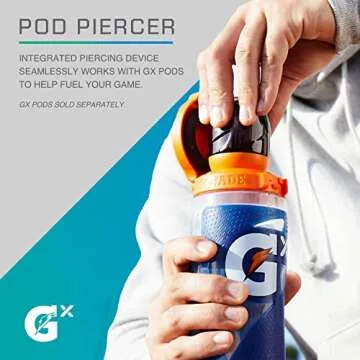 Customizable Gatorade Gx Squeeze Bottle for Sports