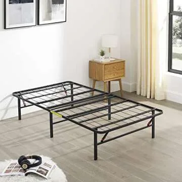 Amazon Basics Sturdy Twin Bed Frame with Storage Solution