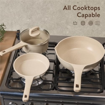 High-Performance Nonstick CAROTE Pots and Pans Set