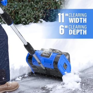 SOYUS Cordless Snow Shovel - Lightweight Electric Snow Blower