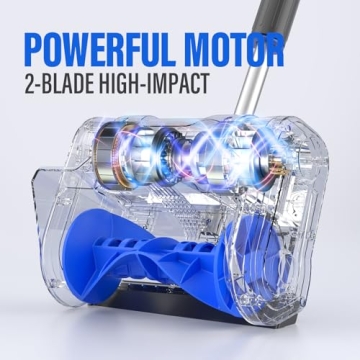 SOYUS Cordless Snow Shovel - Lightweight Electric Snow Blower