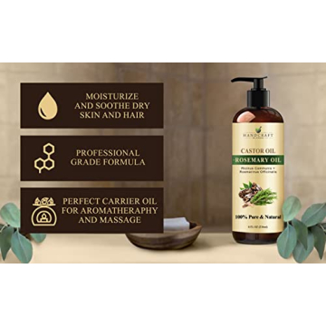 Handcraft Blends Organic Castor Oil - Pure & Natural Hair Growth