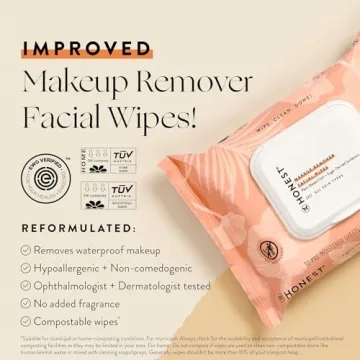 Gentle Hypoallergenic Makeup Remover Wipes for All Skin Types