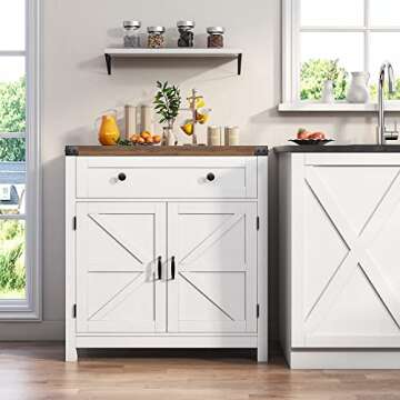 Stylish HOSTACK Coffee Bar Cabinet for Kitchen & Dining