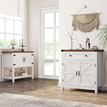 Stylish HOSTACK Coffee Bar Cabinet for Kitchen & Dining