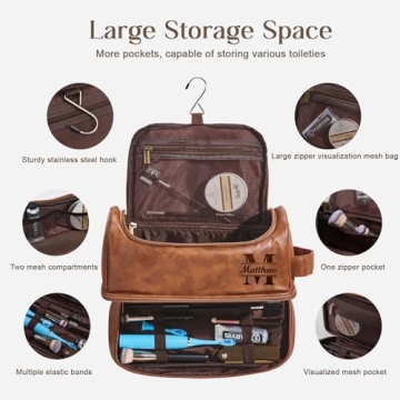 Custom Large Capacity Toiletry Bag for Men