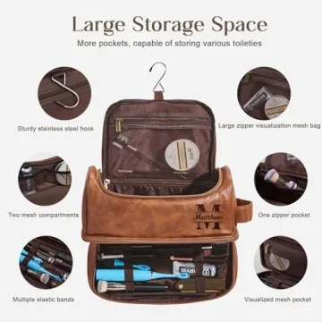 Custom Large Capacity Toiletry Bag for Men