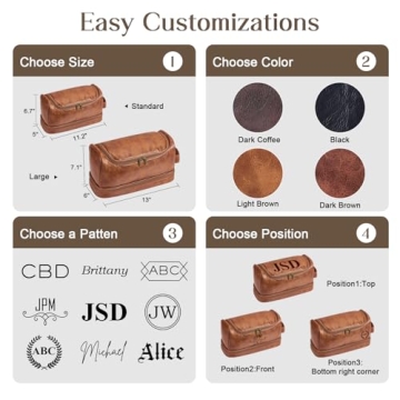 Custom Large Capacity Toiletry Bag for Men