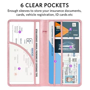 CoBak Car Registration Holder - Stylish Vehicle Document Organizer