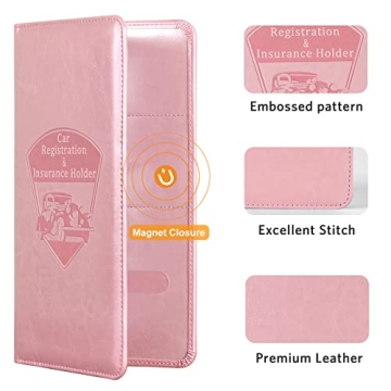CoBak Car Registration Holder - Stylish Vehicle Document Organizer