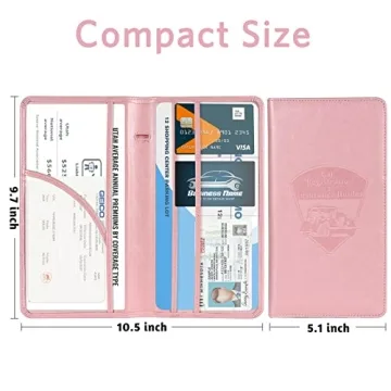 CoBak Car Registration Holder - Stylish Vehicle Document Organizer