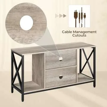 Topeakmart 55 Inch TV Stand - Stylish & Functional Design