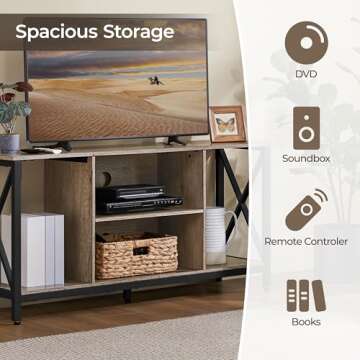 Topeakmart 55 Inch TV Stand - Stylish & Functional Design