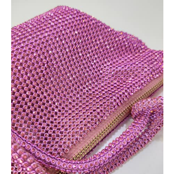 Rhinestone Hobo Bag for Women Rhinestone Purses Sparkly Evening Handbag Shiny Diamond Purse for Wedding Parties 2024