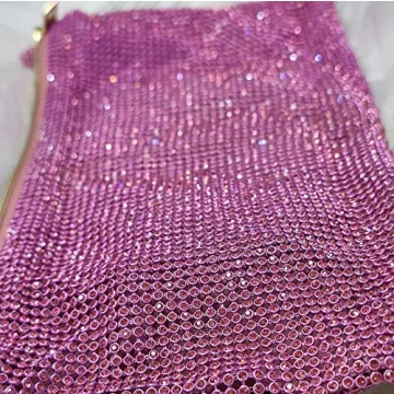 Rhinestone Hobo Bag for Women Rhinestone Purses Sparkly Evening Handbag Shiny Diamond Purse for Wedding Parties 2024