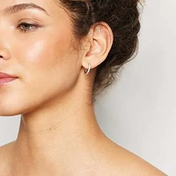 Elegant 3 Pairs Huggie Hoop Earrings Set for Women