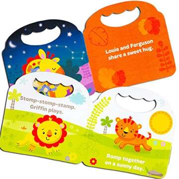 Fisher Price "My First Books" Set of 4 Baby Toddler Board Books (Bedtime, Playtime, Friendship and P...