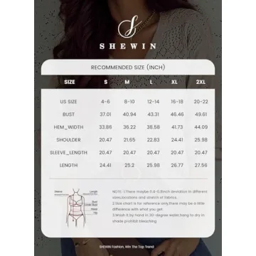 SHEWIN Women’s Lightweight V Neck Crochet Sweater