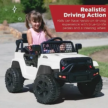 12V Kids Ride On Truck Car with Remote Control and LED Lights