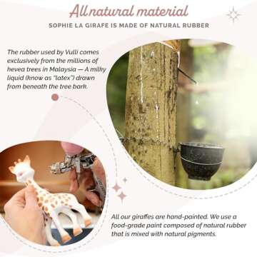 Sophie la girafe | Gift Set Includes Gift Bag, Card, Sophie la girafe & Teething Ring | Made from Natural Rubber | Designed for Teething Babies